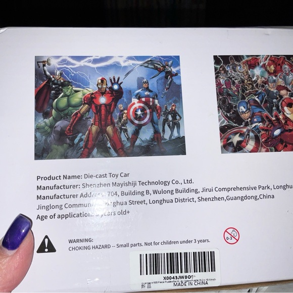 Avengers Marvel 100 Piece Puzzles 16.2X10.6 Each. 3+ Years Big PCS Set Of 2 New - Picture 11 of 16